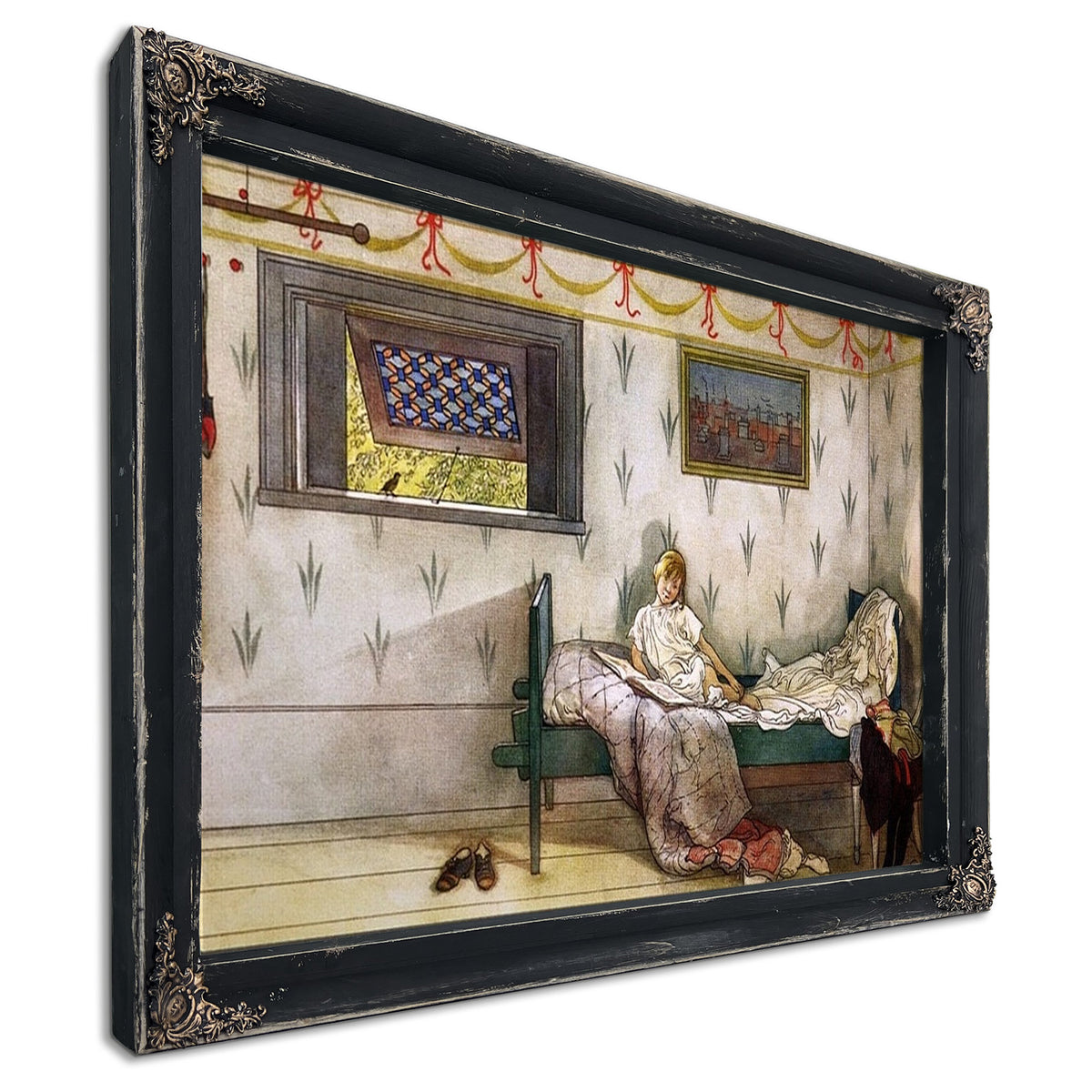 Cock A Doodle Doo, It's Seven O'clock! By Carl Larsson