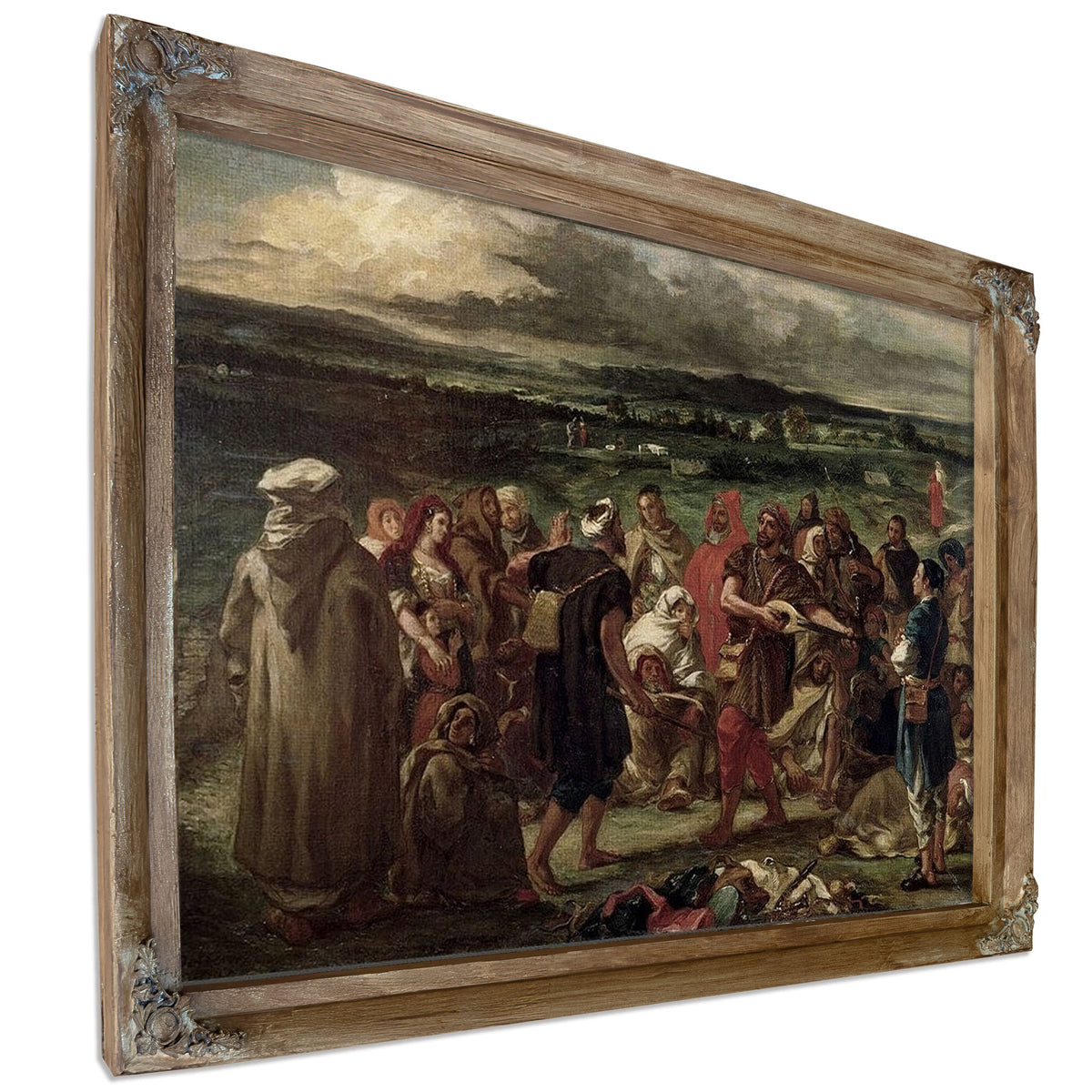 Comedians Or Arabic Buffoons By Ferdinand Victor Eugene Delacroix