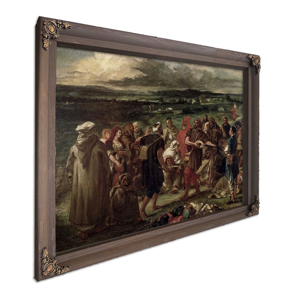 Comedians Or Arabic Buffoons By Ferdinand Victor Eugene Delacroix