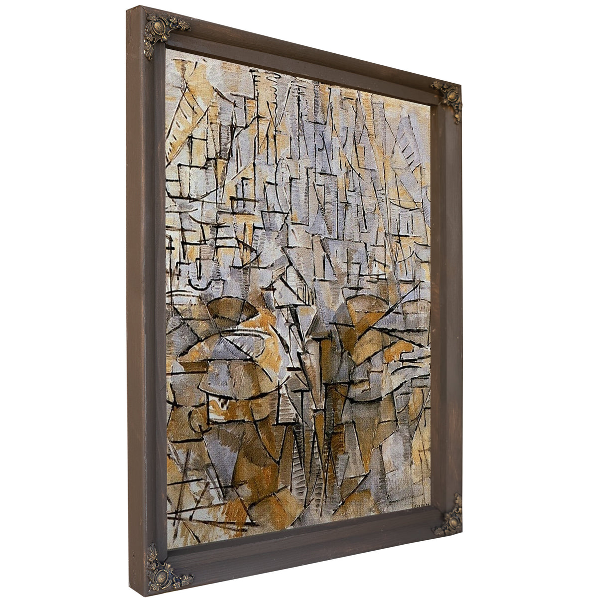Composition No 3 1912 1913 Oil On Canvas 950X800Mm Haags Gemeentenmuseum Hague By Piet Mondrian