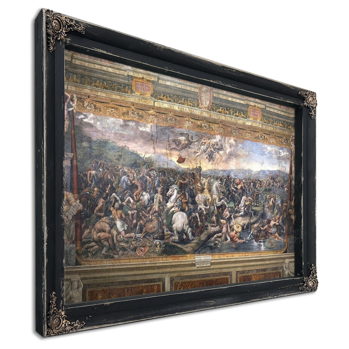 Constantine's Battle At The Milvian Bridge By Raphael