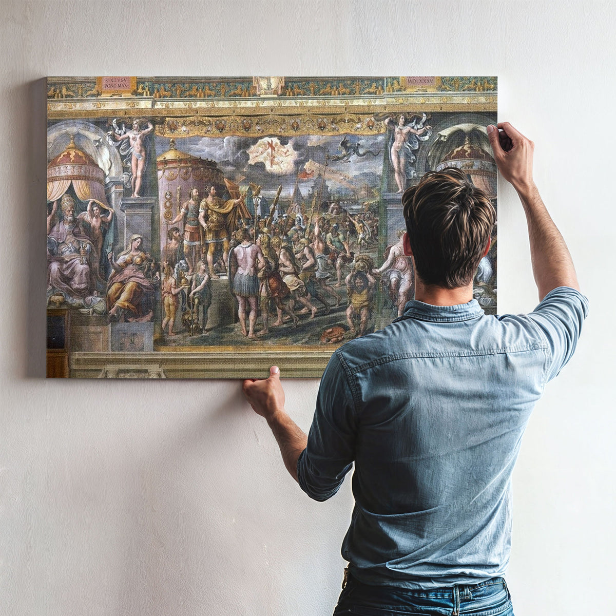 Constantine's Vision Of The Cross By Raphael