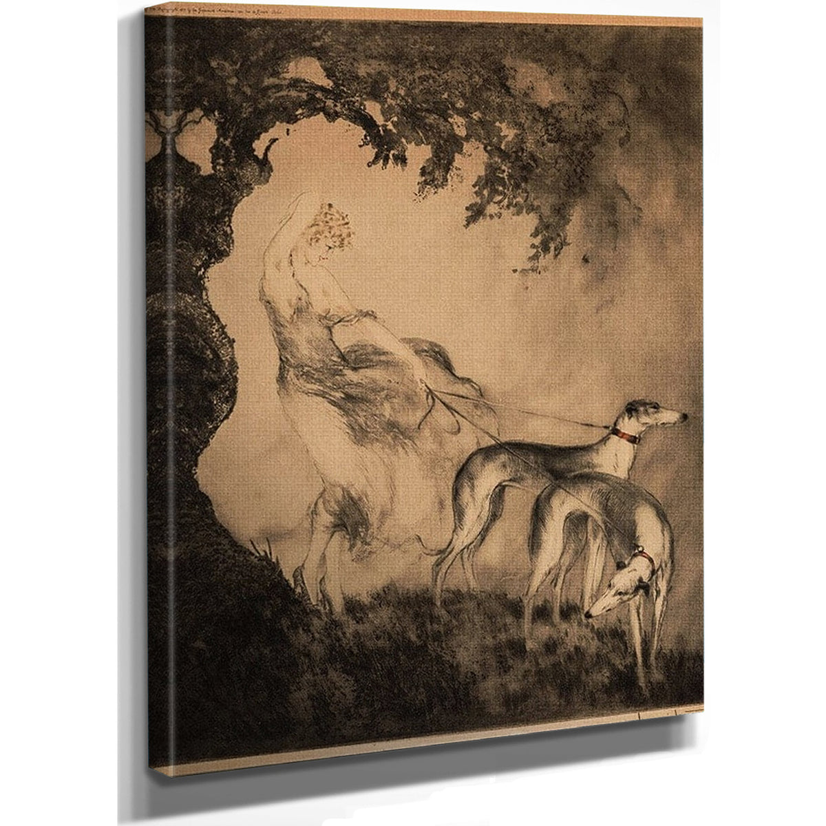Coup De Vint 1925 By Louis Icart