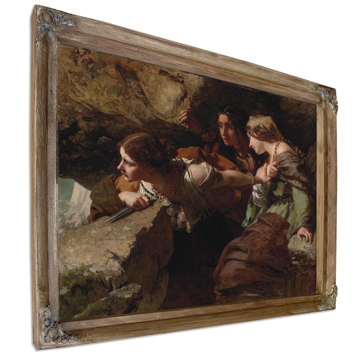 Courage Anxiety And Despair Watching The Battle by James Sant
