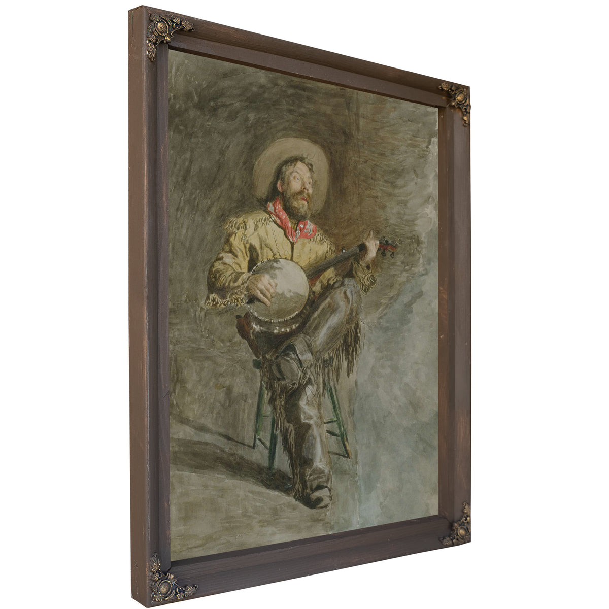 Cowboy Singing by Thomas Eakins