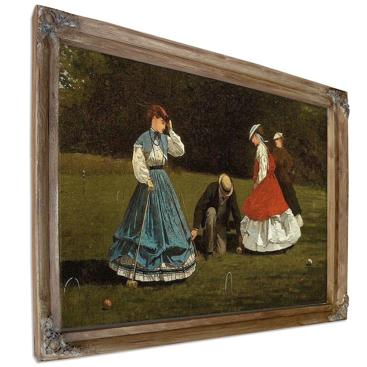 Croquet Scene By Winslow Homer