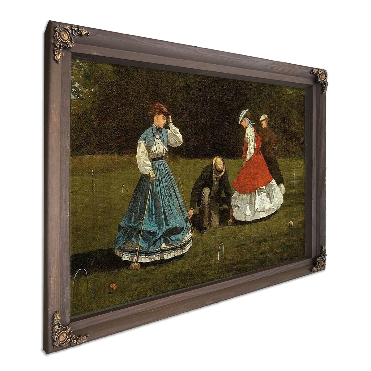 Croquet Scene By Winslow Homer