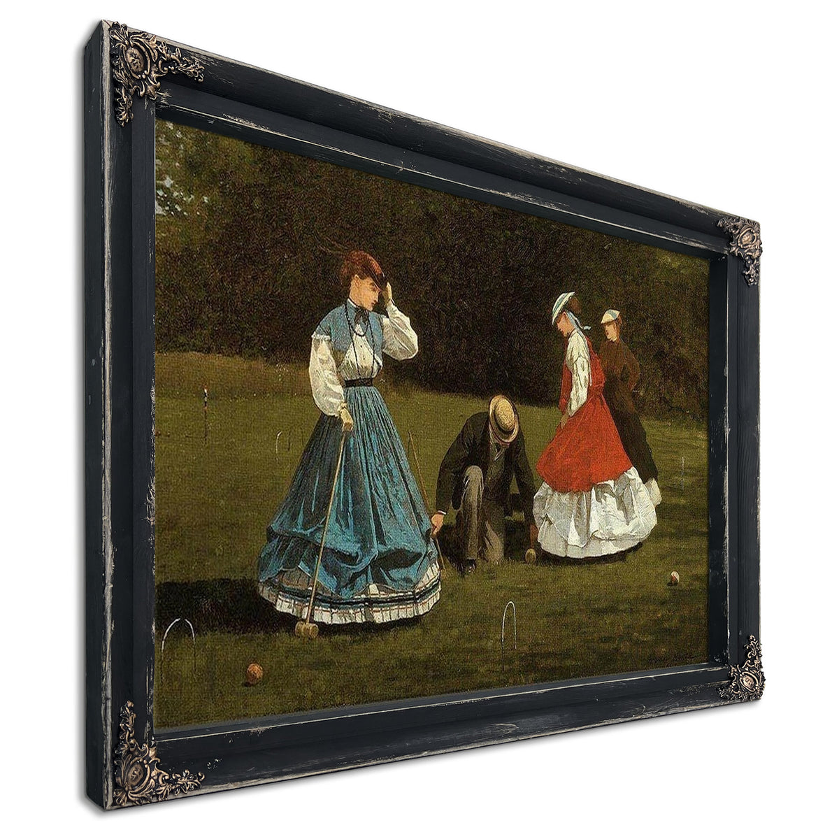 Croquet Scene By Winslow Homer