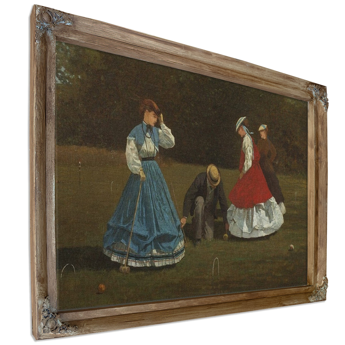 Croquet Scene By Winslow Homer