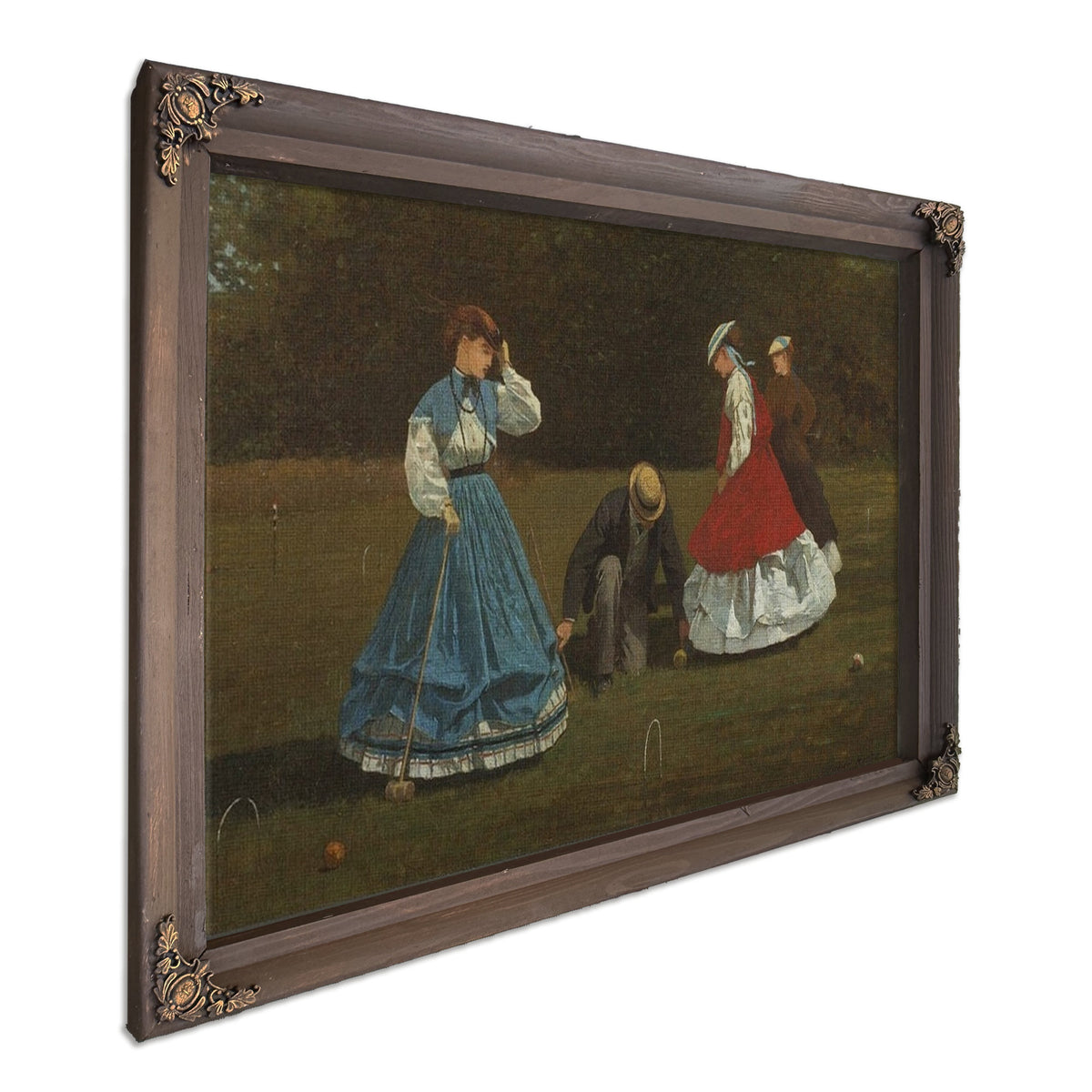 Croquet Scene By Winslow Homer
