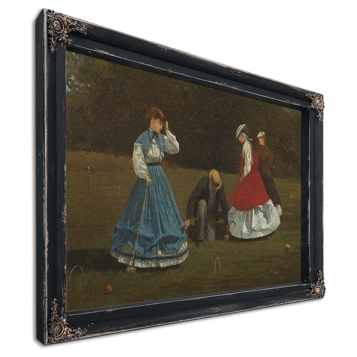 Croquet Scene By Winslow Homer