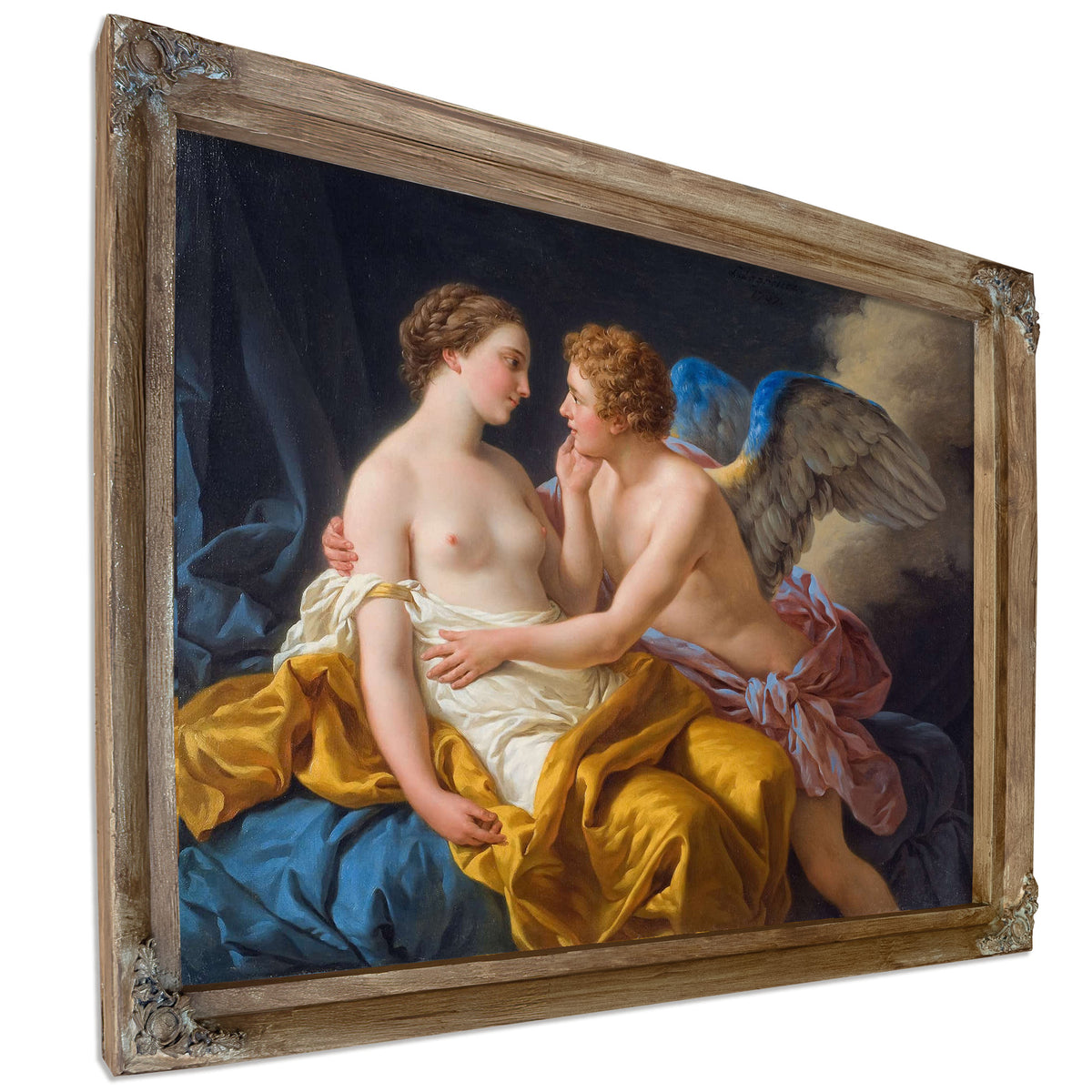 Cupid And Psyche by Louis Jean Francois Lagrenee