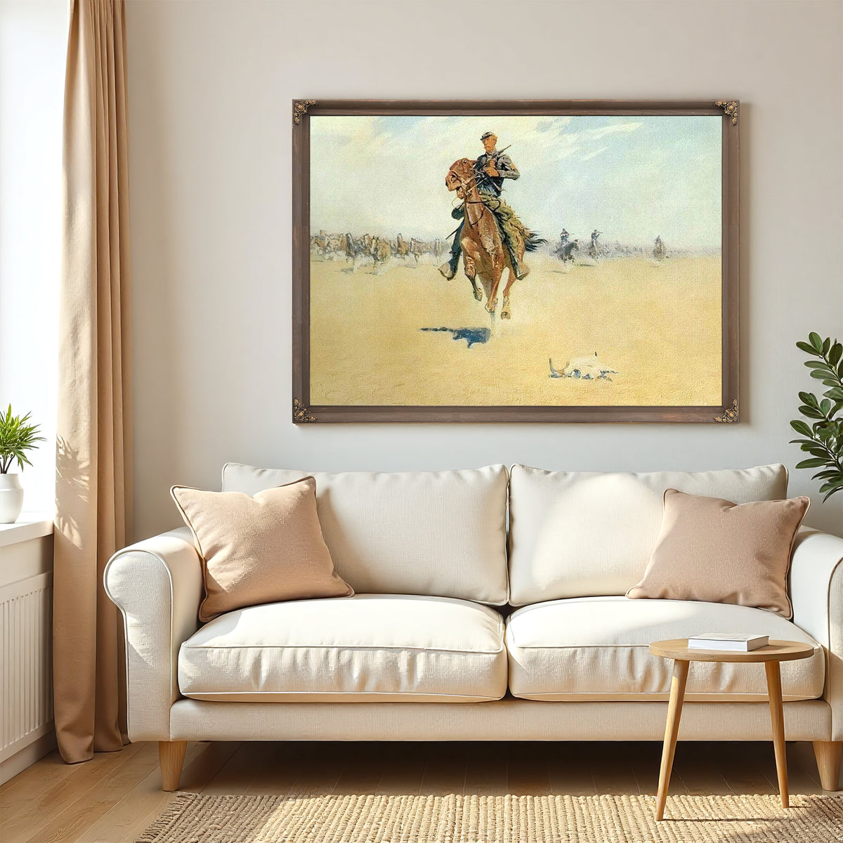 Cutting Out Pony Herds By Frederic Remington