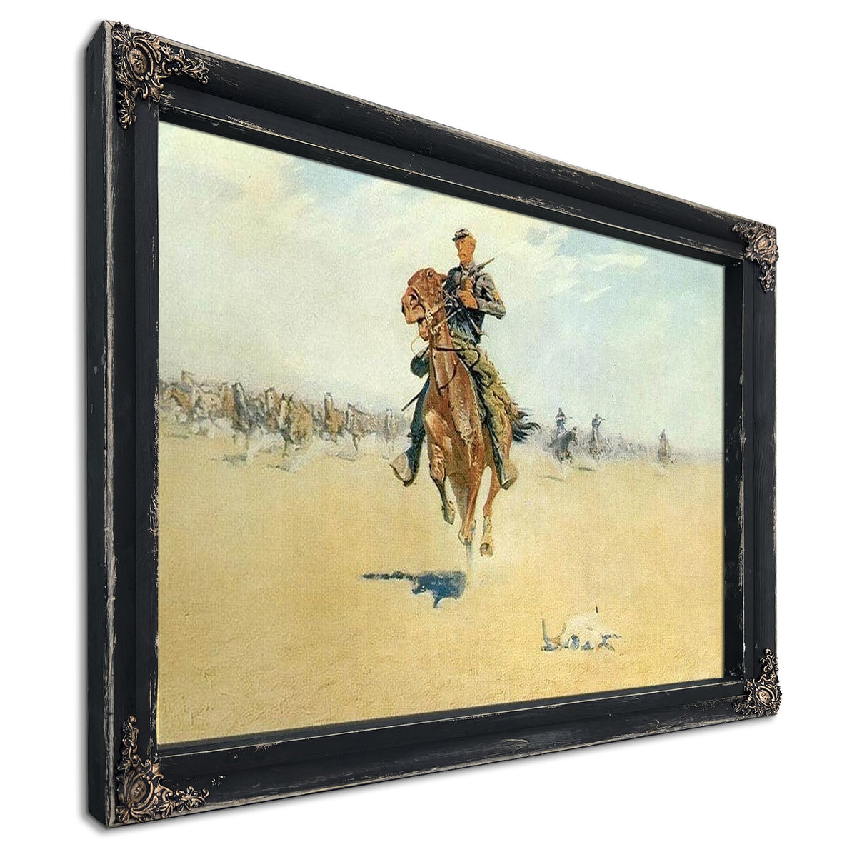 Cutting Out Pony Herds By Frederic Remington