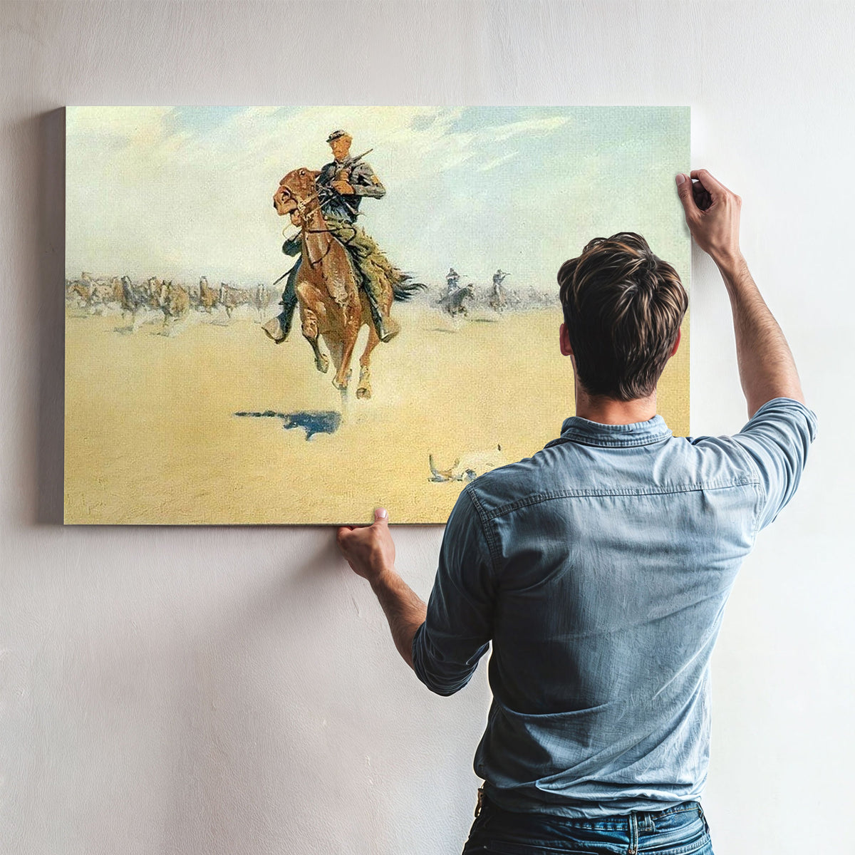 Cutting Out Pony Herds By Frederic Remington