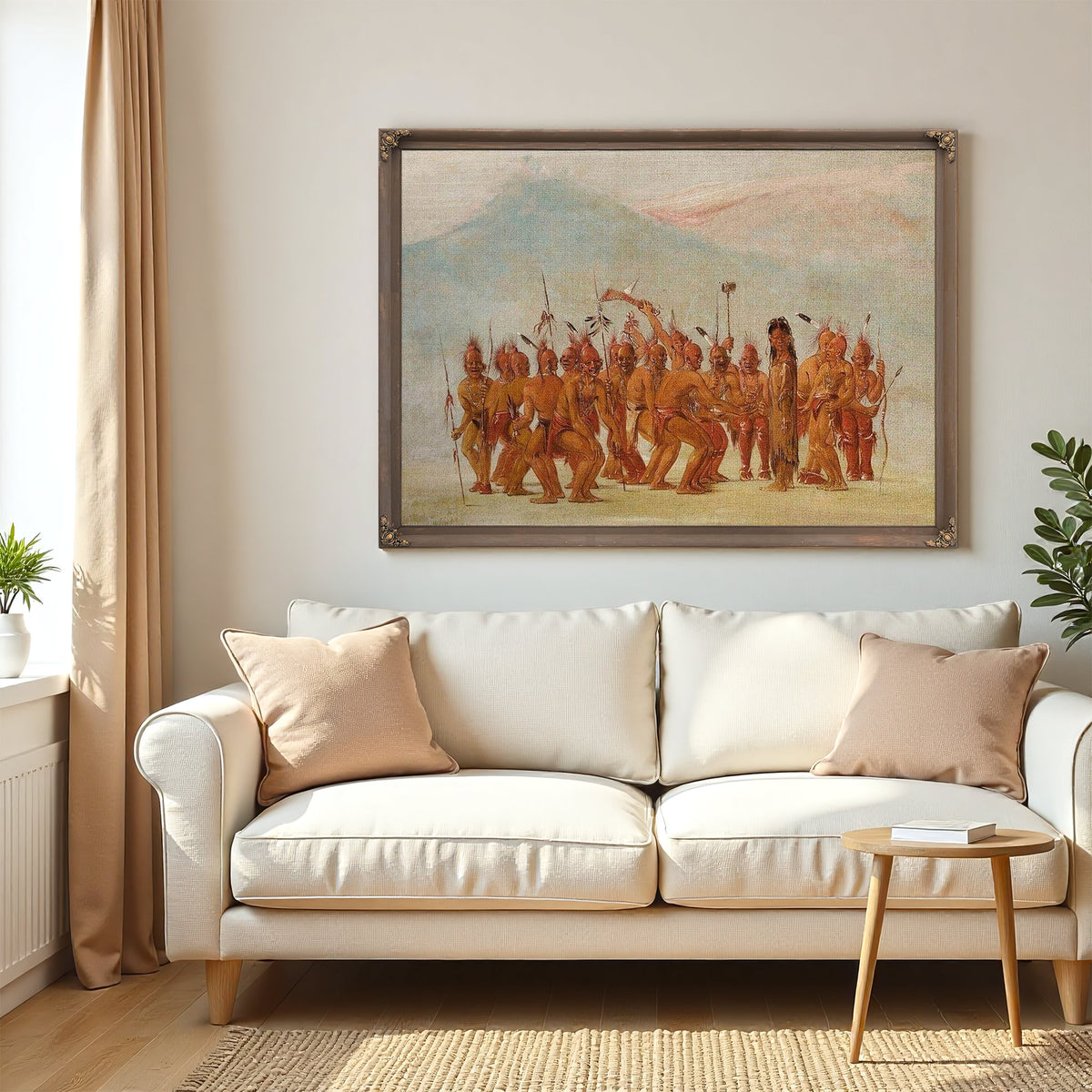 Dance To The Berdash By George Catlin