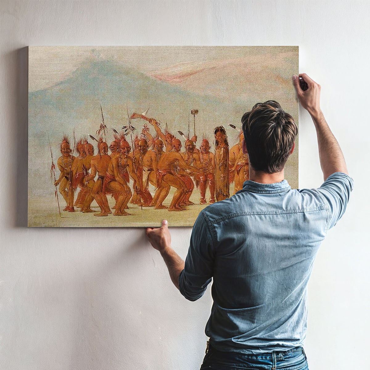 Dance To The Berdash By George Catlin