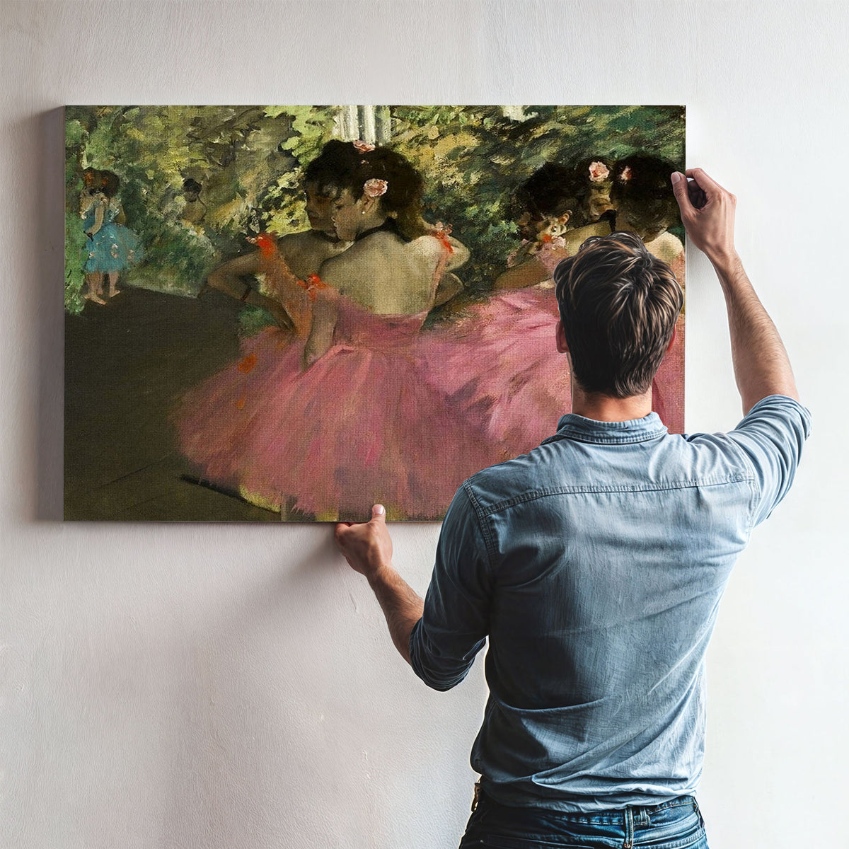 Dancers In Pink By Edgar Degas