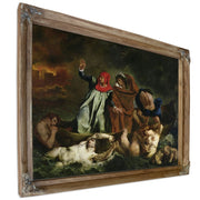 Dante (1265 1321) And Virgil (70 19 Bc) In The Underworld By Ferdinand Victor Eugene Delacroix