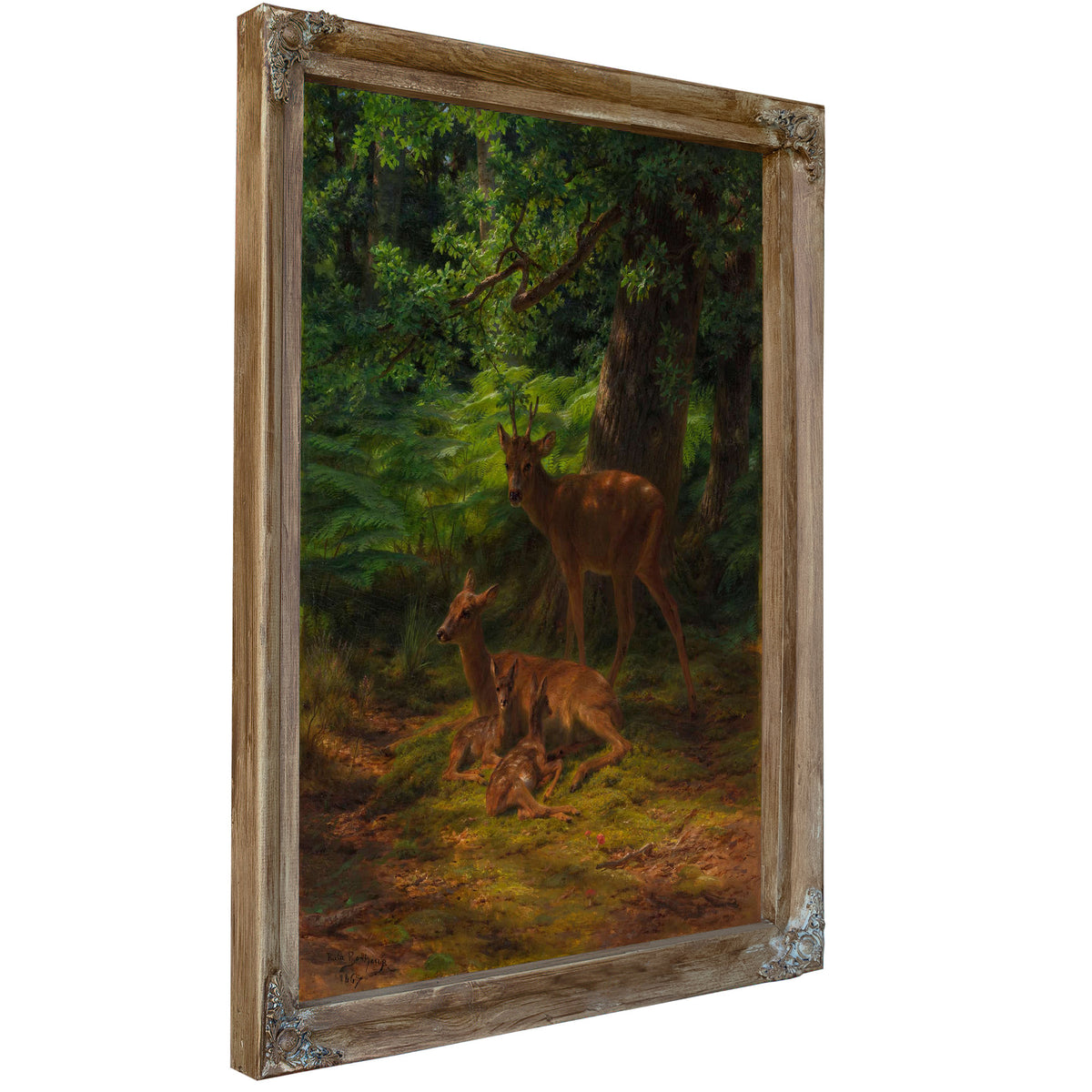 Deer In Repose by Rosa Bonheur