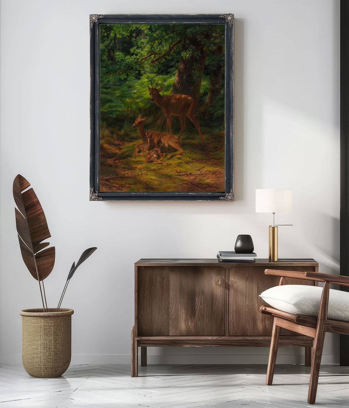 Deer In Repose by Rosa Bonheur
