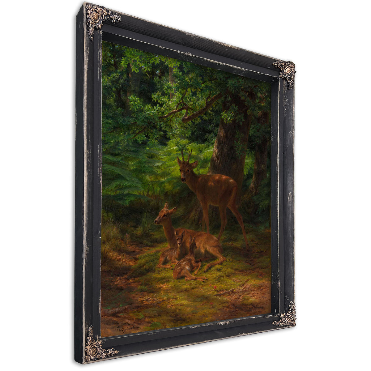 Deer In Repose by Rosa Bonheur