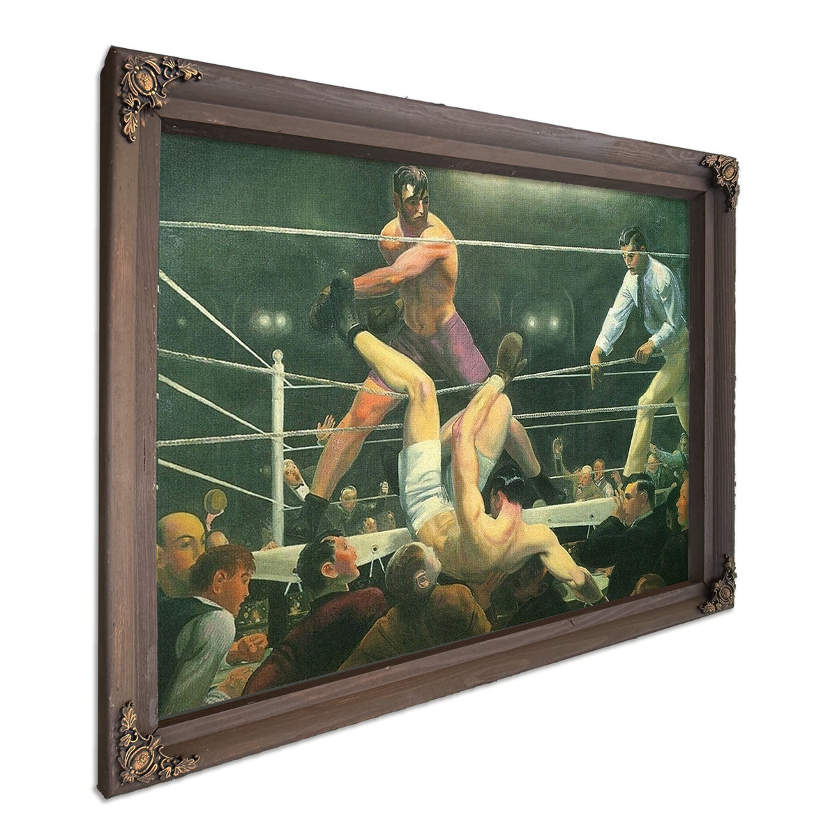 Dempsey And Firpo 1924 By George Bellows