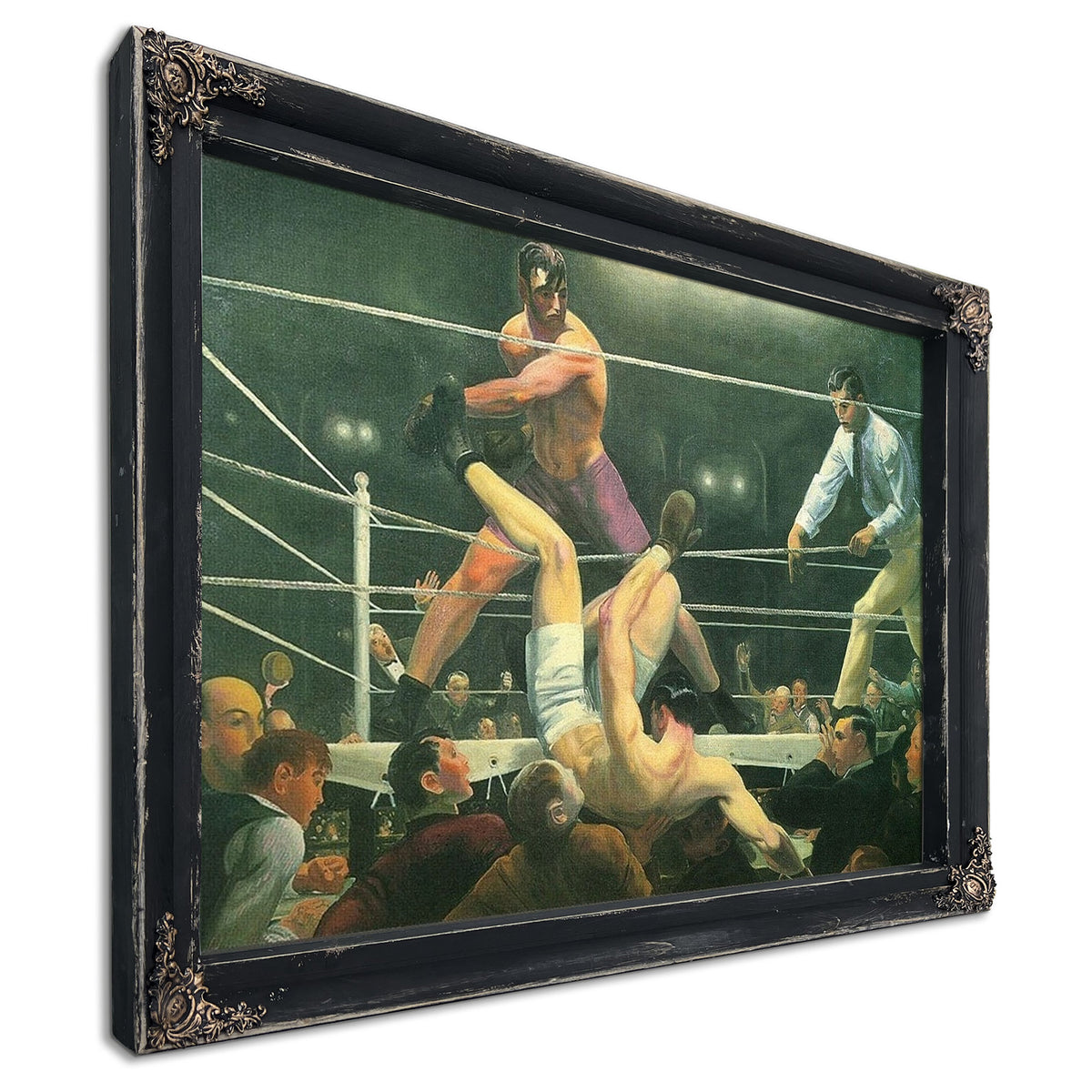 Dempsey And Firpo 1924 By George Bellows