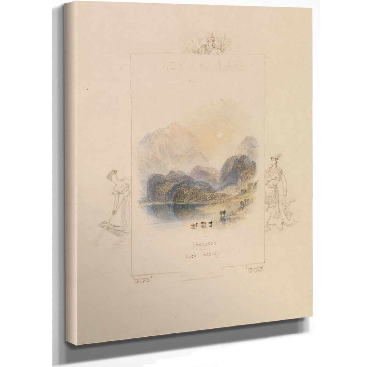 Design For An Illustration For Walter Scotts Lady Of The Lake Loch Achray by Joseph Mallord William Turner