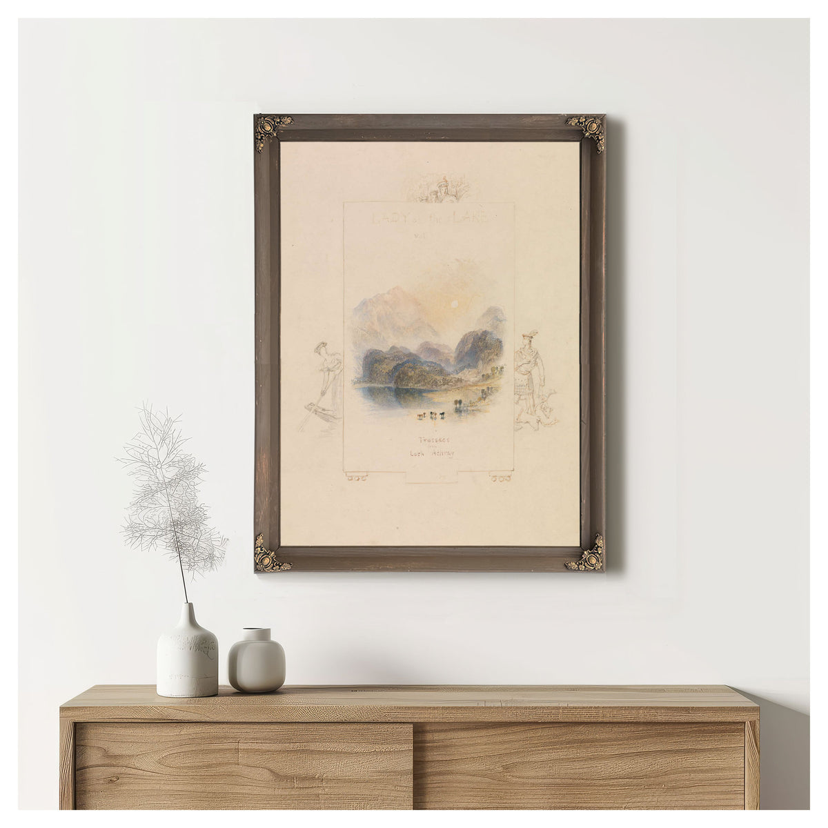 Design For An Illustration For Walter Scotts Lady Of The Lake Loch Achray by Joseph Mallord William Turner