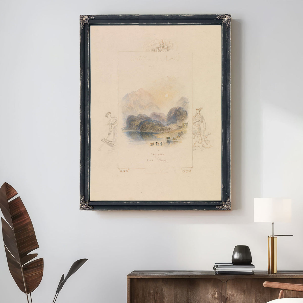 Design For An Illustration For Walter Scotts Lady Of The Lake Loch Achray by Joseph Mallord William Turner