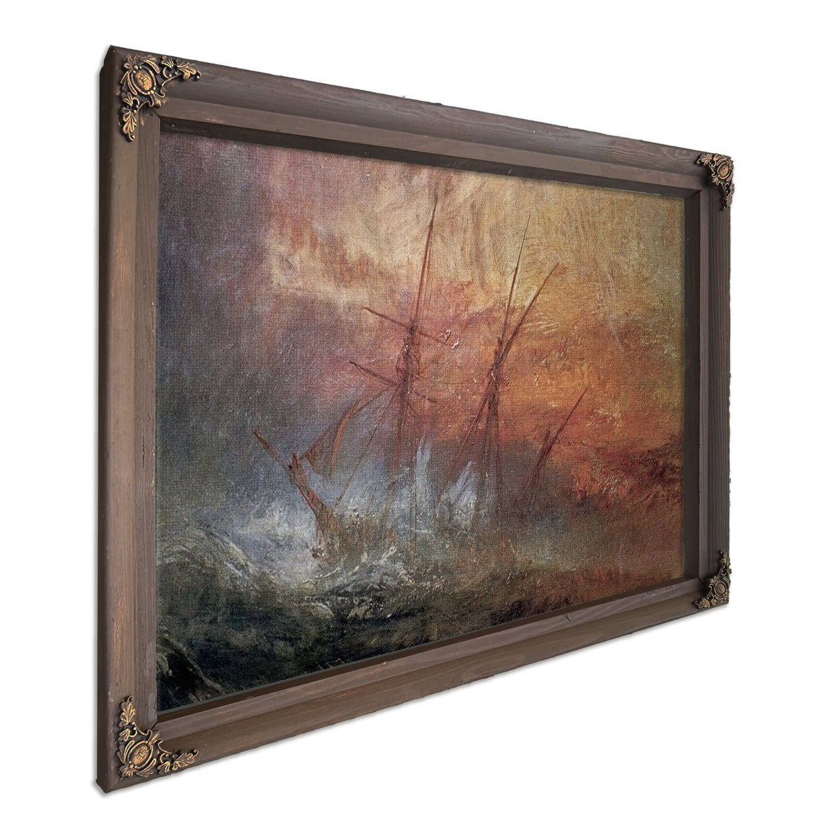 Detail Of Sailing Ship From The Slave Ship By Joseph Mallord William Turner