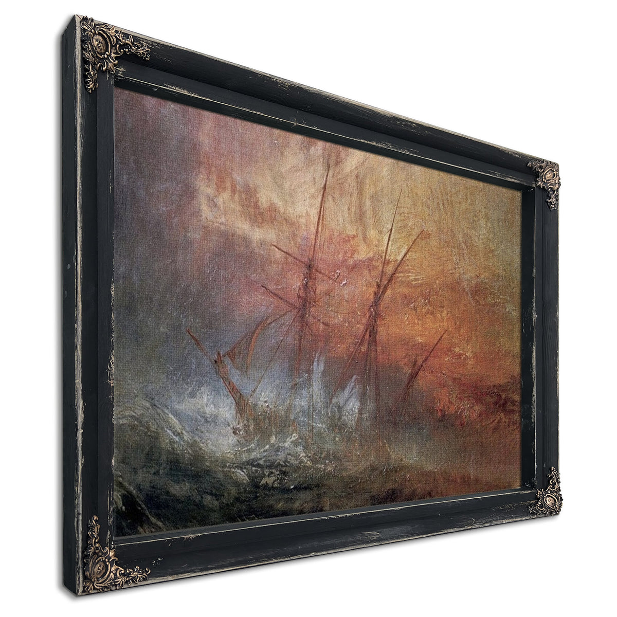 Detail Of Sailing Ship From The Slave Ship By Joseph Mallord William Turner