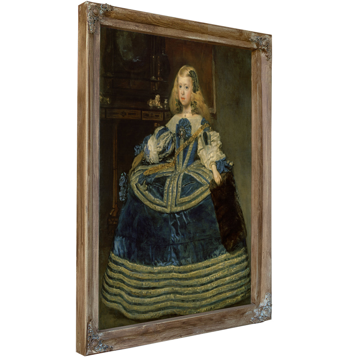 Infanta Margarita Teresa a Blue Dress By Diego Velazquez
