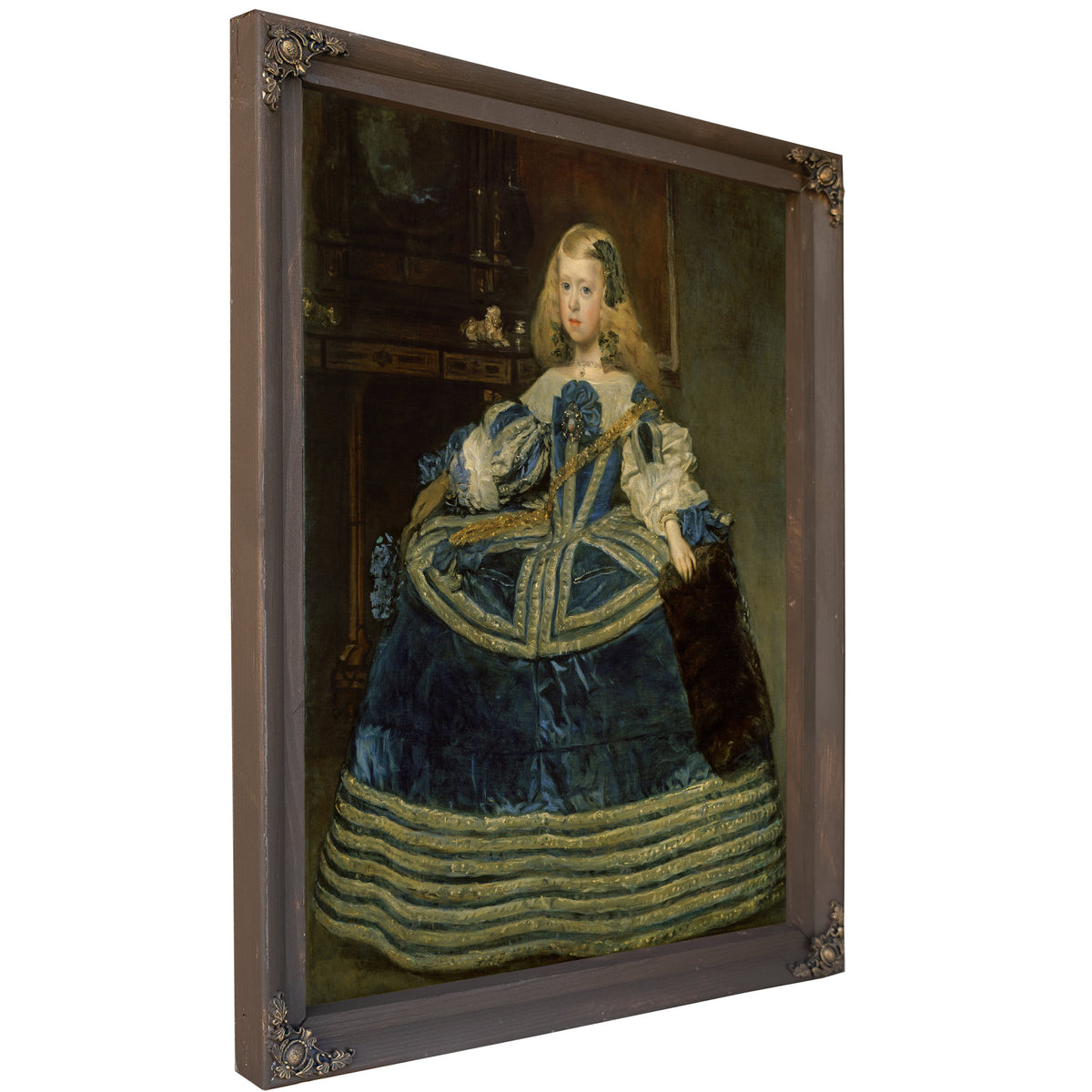 Infanta Margarita Teresa a Blue Dress By Diego Velazquez