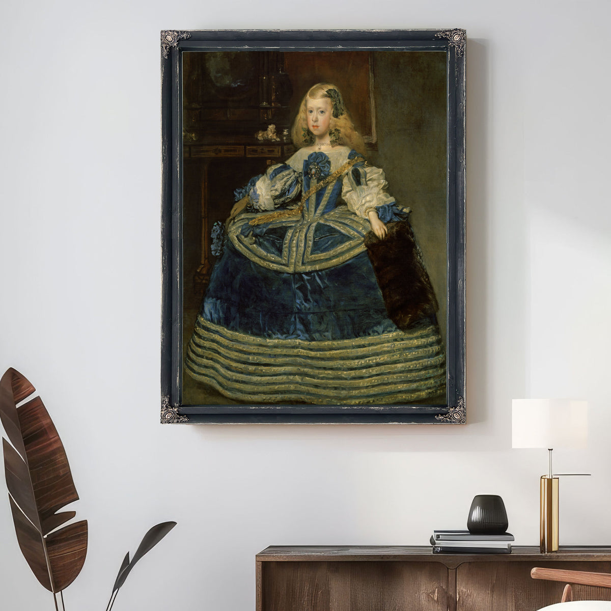 Infanta Margarita Teresa a Blue Dress By Diego Velazquez