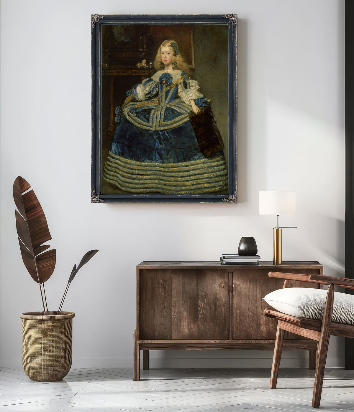 Infanta Margarita Teresa a Blue Dress By Diego Velazquez