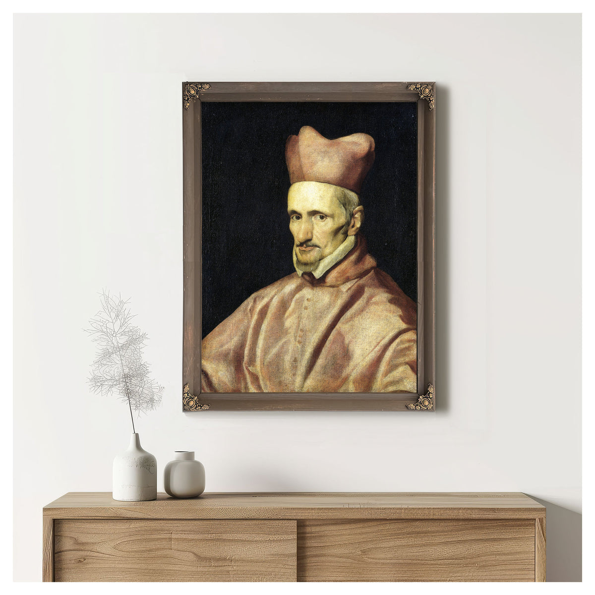 Portrait Cardinal Gaspar de Borja y By Diego Velazquez