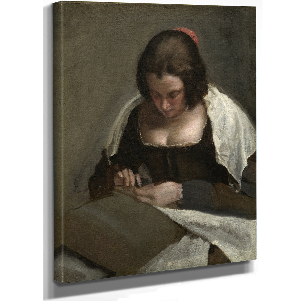 The Needlewoman By Diego Velazquez