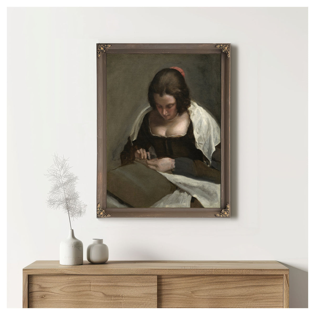 The Needlewoman By Diego Velazquez
