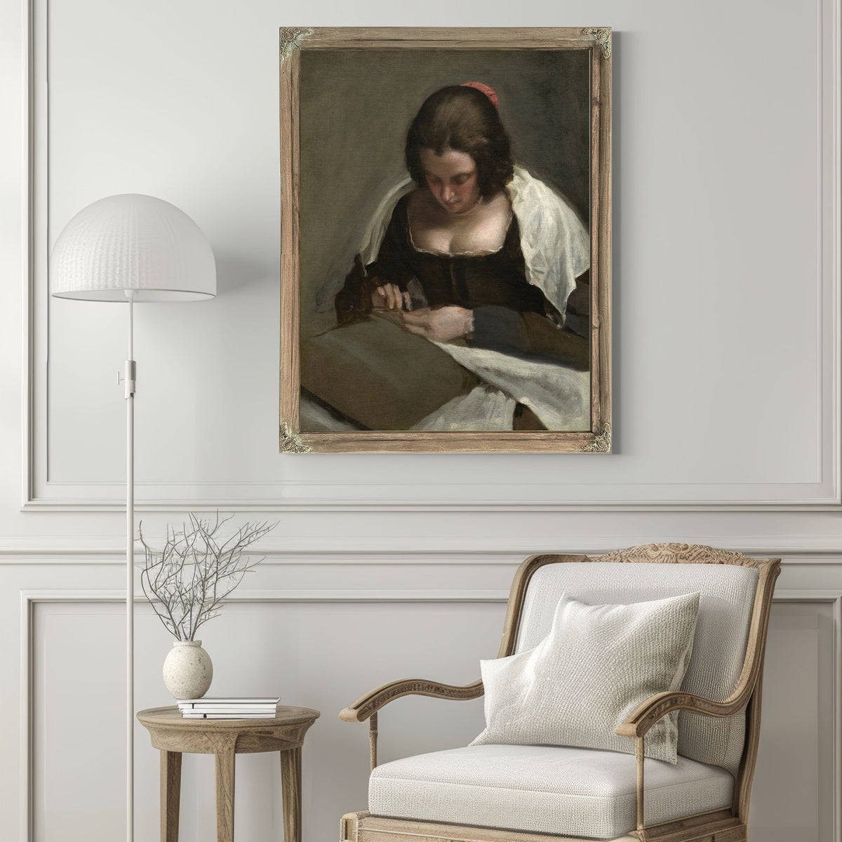 The Needlewoman By Diego Velazquez