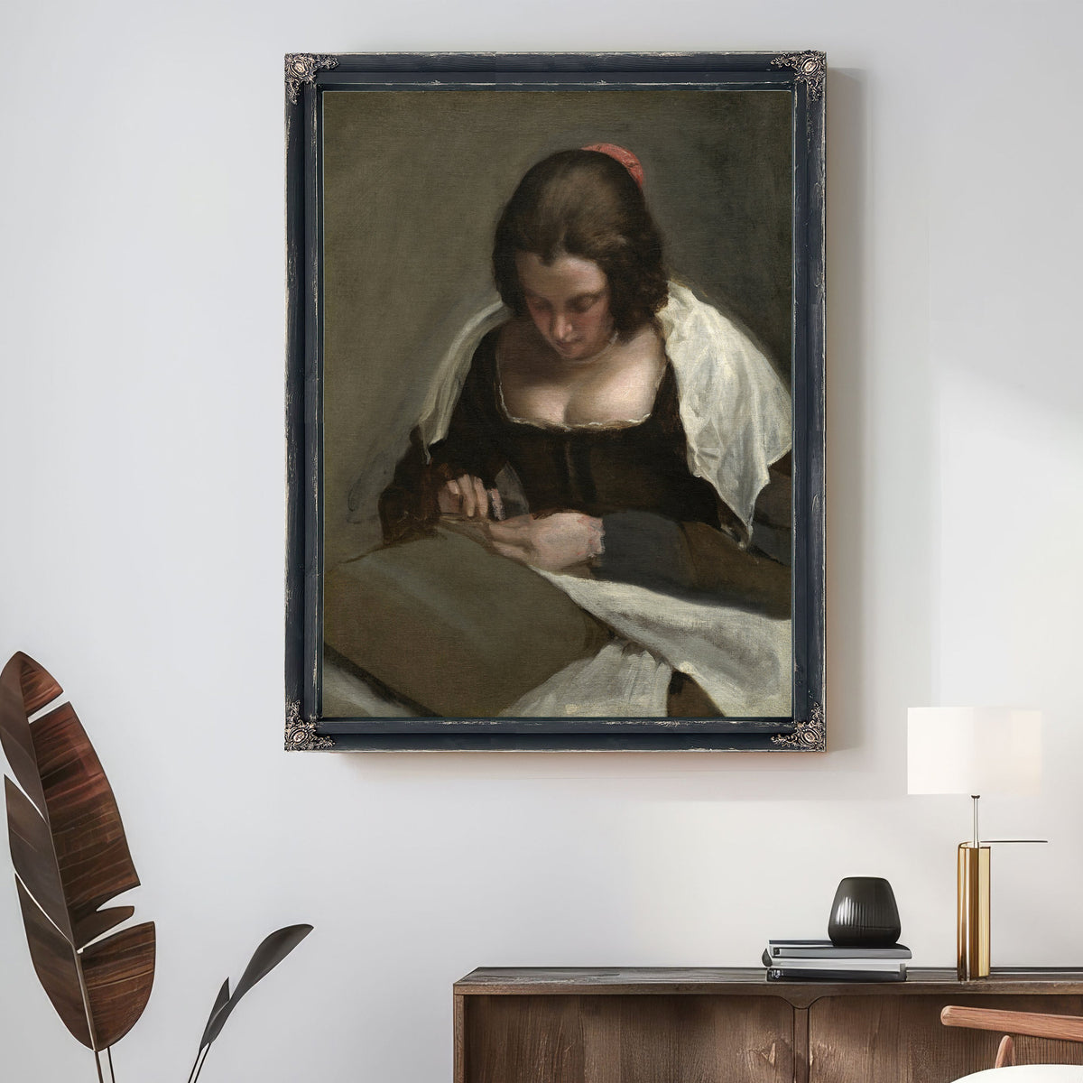The Needlewoman By Diego Velazquez