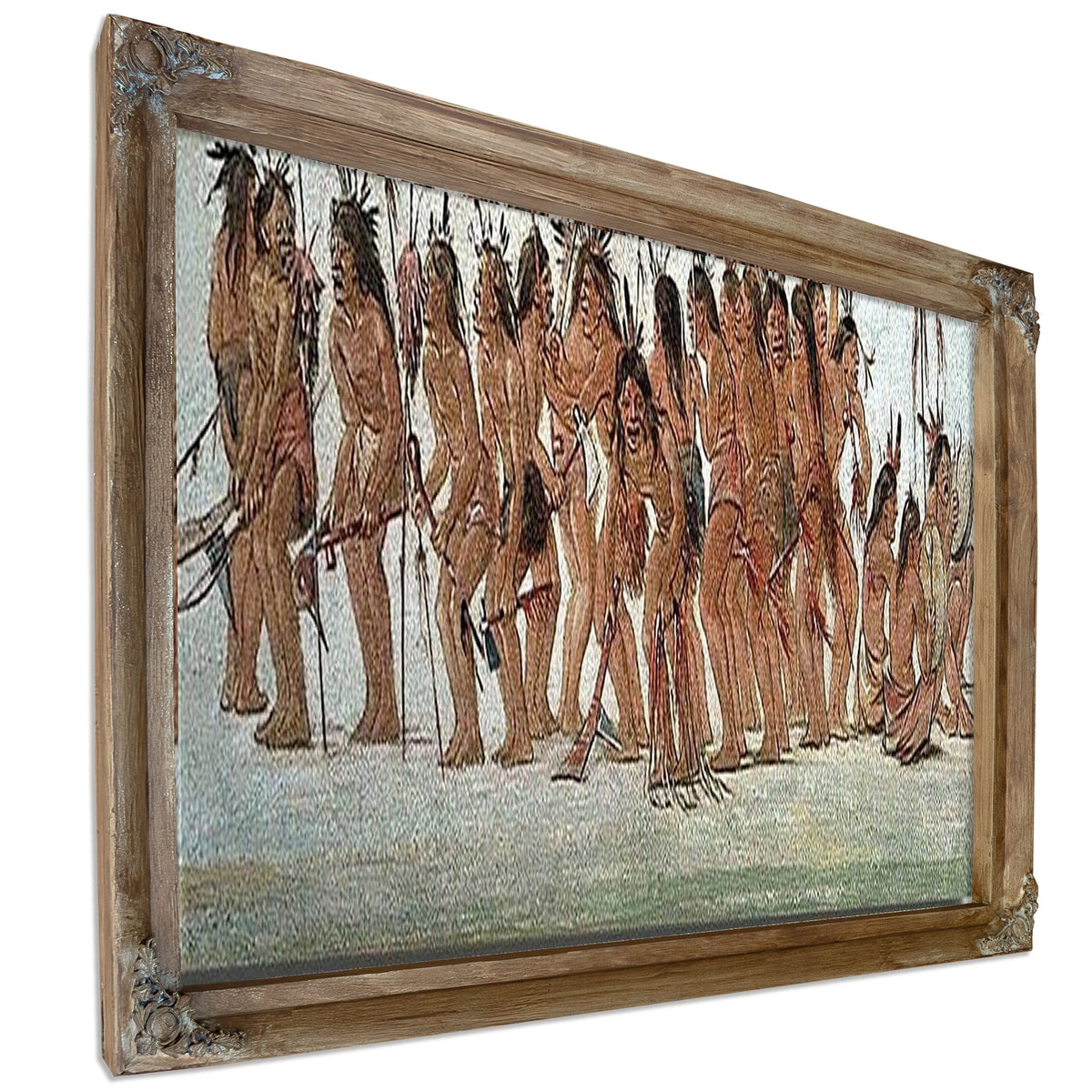 Dog Dance At Fort Snelling By George Catlin