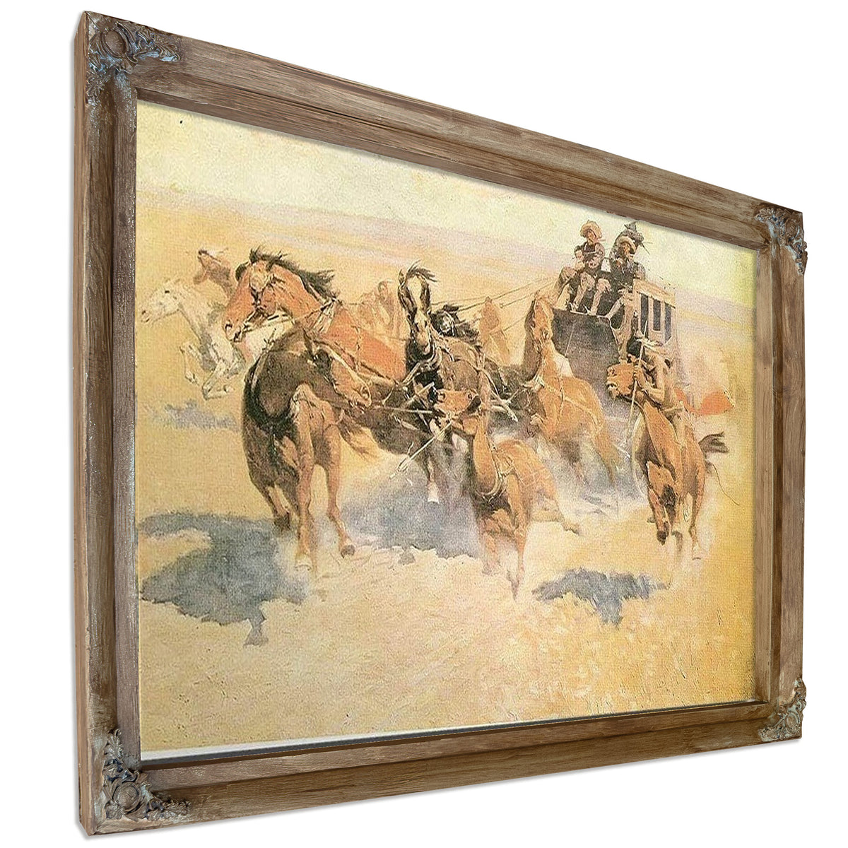 Downing The Night Leader Aka The Attack By Frederic Remington
