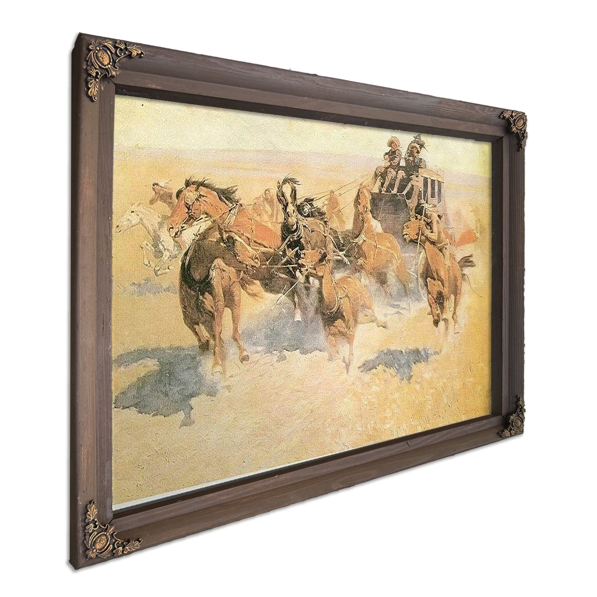 Downing The Night Leader Aka The Attack By Frederic Remington