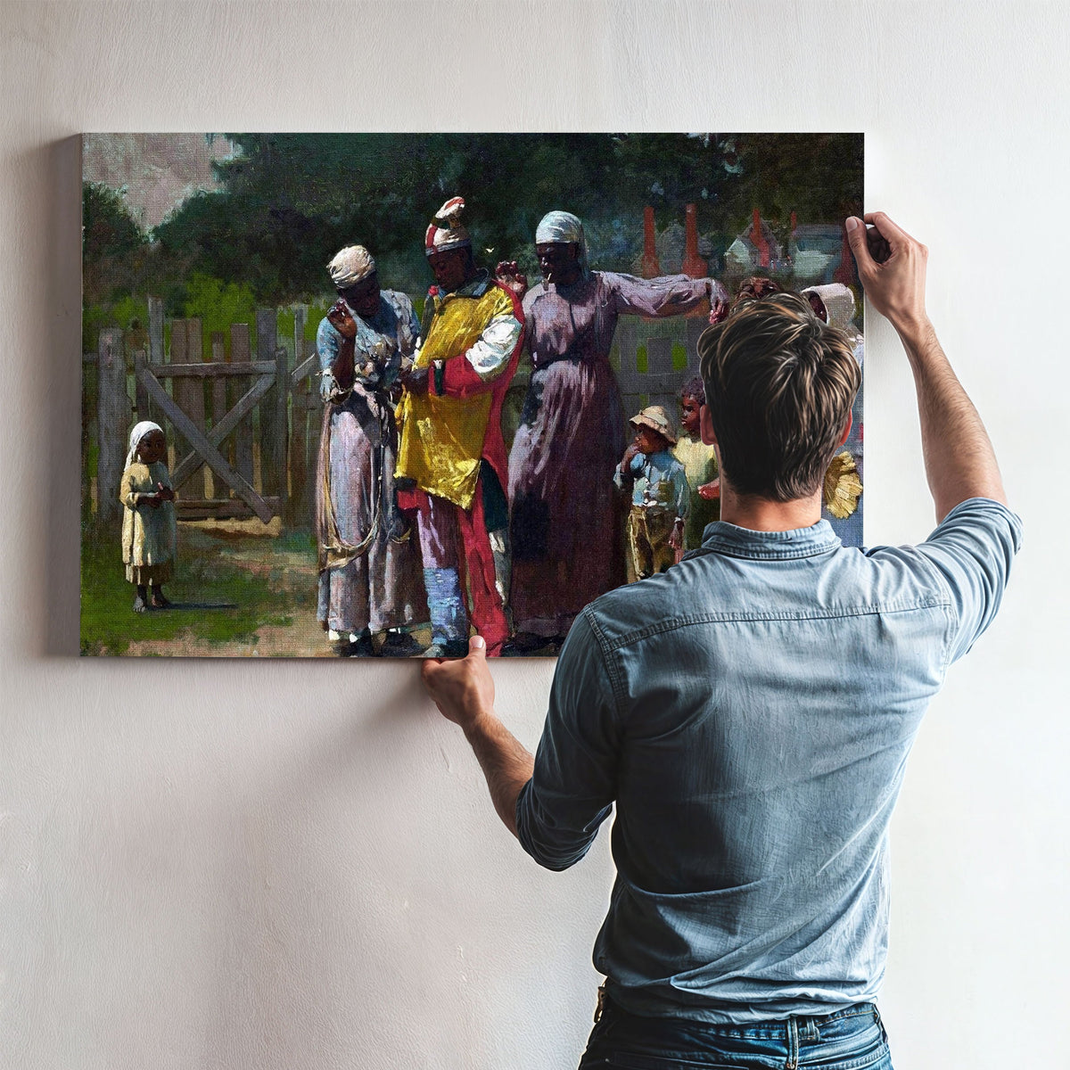 Dressing For The Carnival Painting Winslow Homer Canvas Art