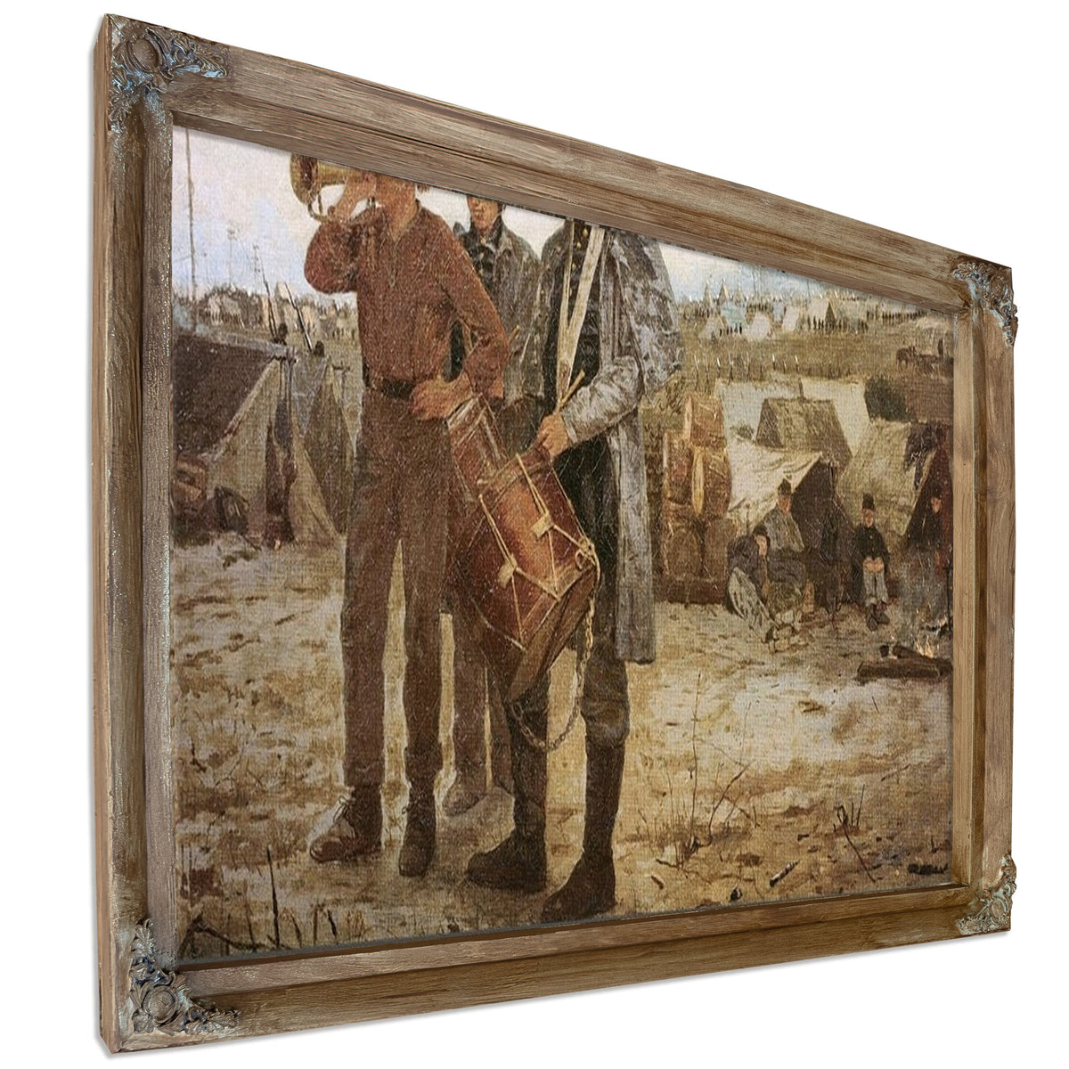 Drum And Bugle Corp, Civil War Encampment By Winslow Homer