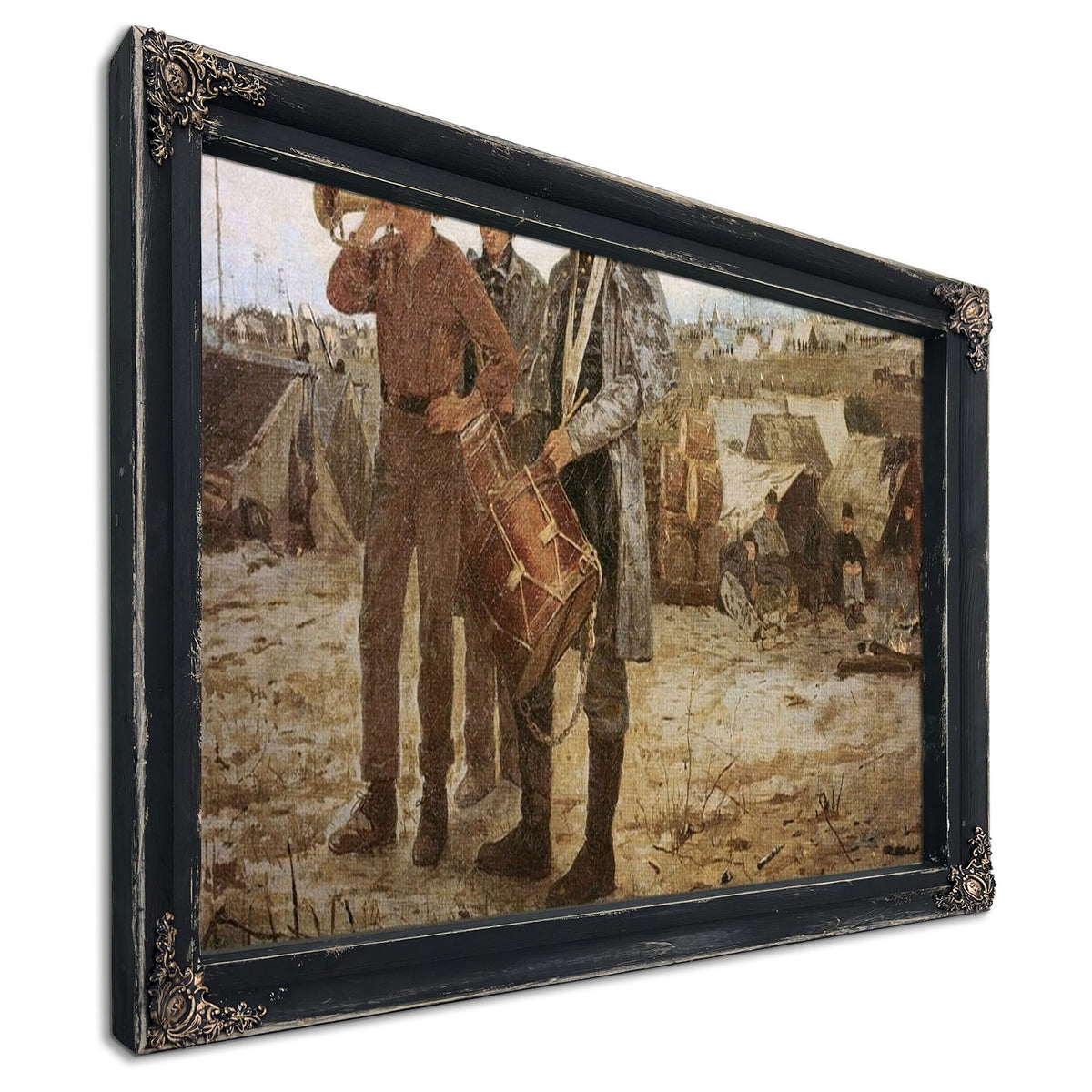 Drum And Bugle Corp, Civil War Encampment By Winslow Homer
