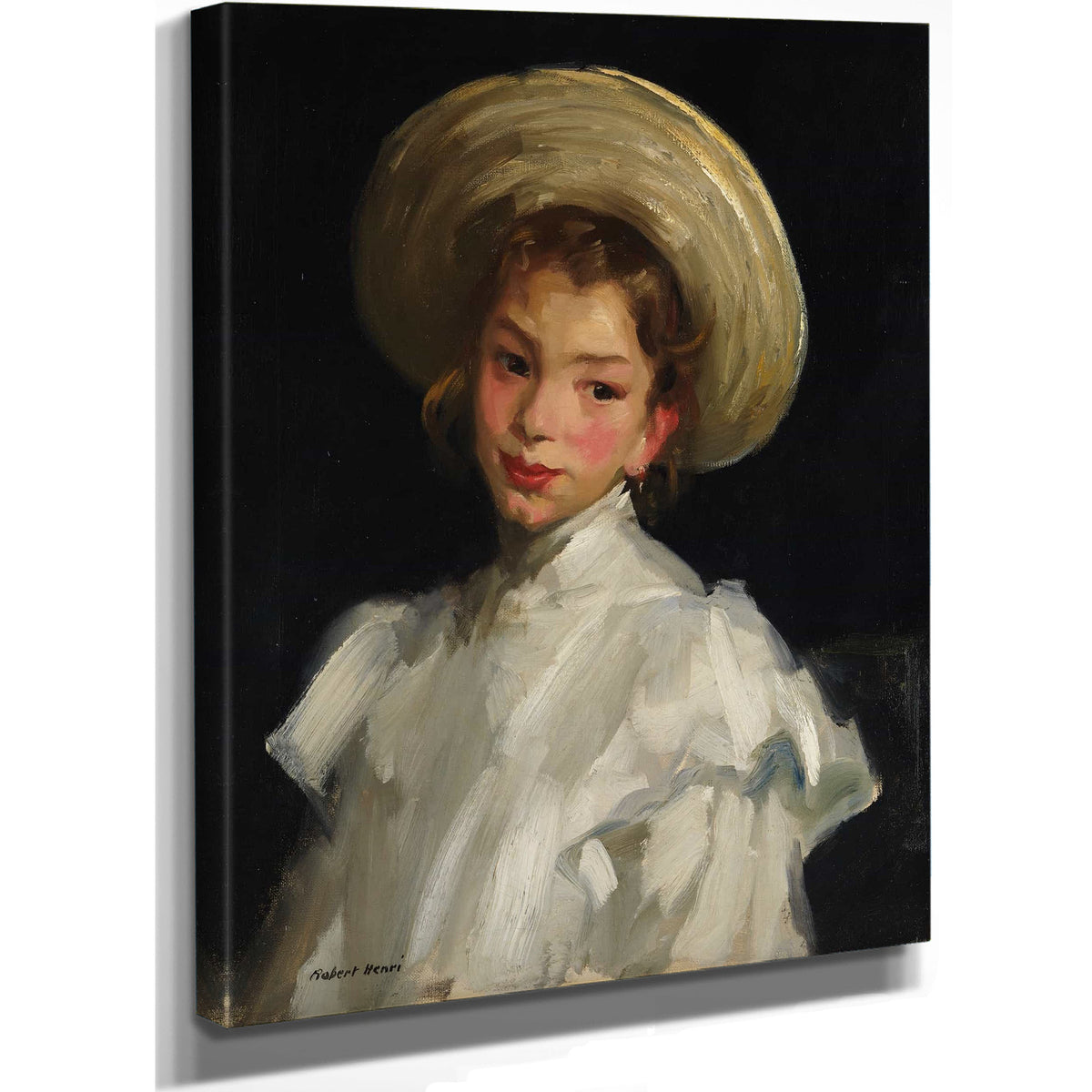 Dutch Girl In White by Robert Henri