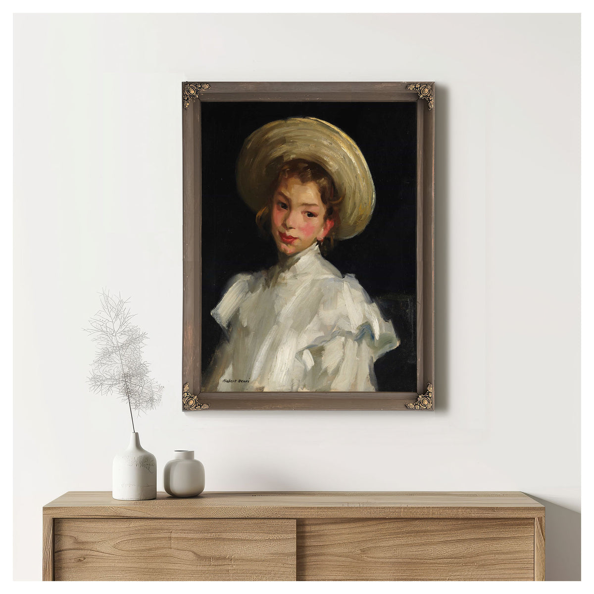 Dutch Girl In White by Robert Henri